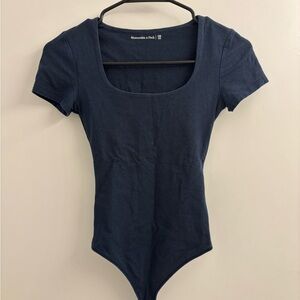 Abercrombie Blue Fitted Short Sleeve Bodysuit